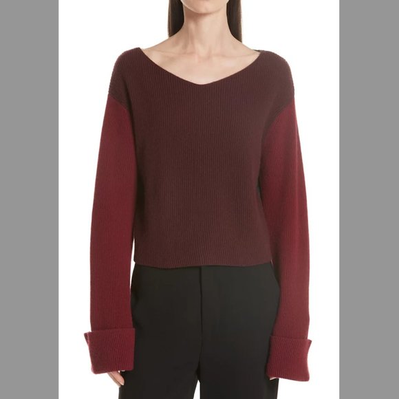 ❤️ Vince Colorblock Cashmere Pullover - Picture 1 of 13